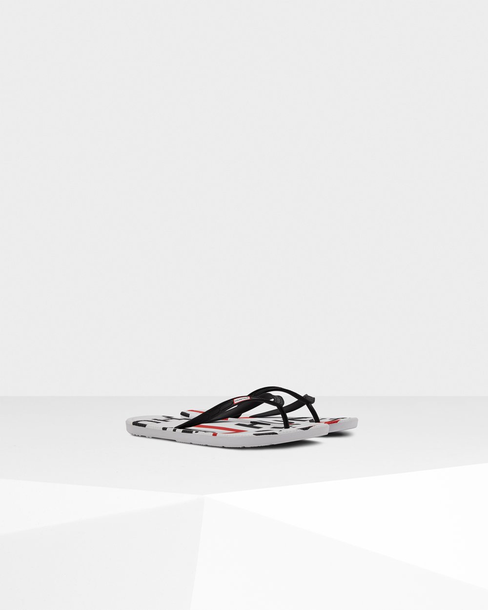 Flip Flop Herr - Hunter Original Exploded Logo - Svarta - 071456-WKP